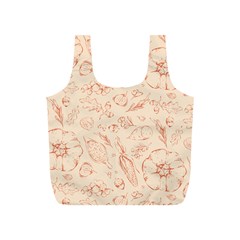 Thanksgiving Flowers And Gifts Pattern Full Print Recycle Bag (s) by DinzDas