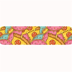 Fast Food Pizza And Donut Pattern Large Bar Mats by DinzDas