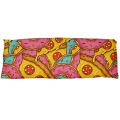 Fast Food Pizza And Donut Pattern Body Pillow Case (dakimakura) by DinzDas