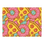 Fast Food Pizza And Donut Pattern Double Sided Flano Blanket (Mini)  35 x27  Blanket Back