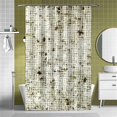 Geometric Abstract Sufrace Print Shower Curtain 48  X 72  (small) 