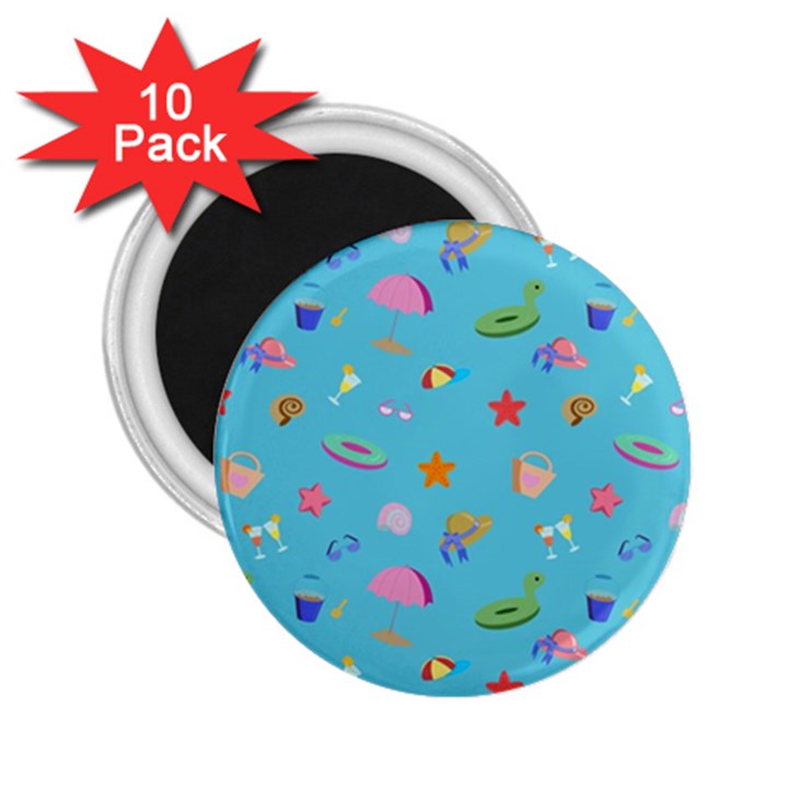 Summer  Beach  The Sun 2.25  Magnets (10 pack) 