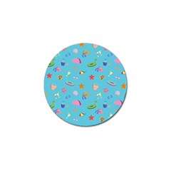 Summer  Beach  The Sun Golf Ball Marker by SychEva