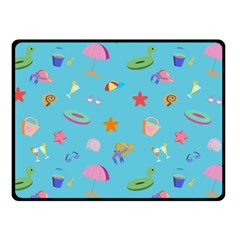 Summer  Beach  The Sun Fleece Blanket (small) by SychEva