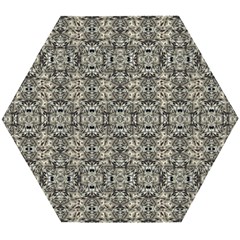 Steampunk Camouflage Design Print Wooden Puzzle Hexagon by dflcprintsclothing