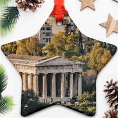 Athens Aerial View Landscape Photo Ornament (star) by dflcprintsclothing