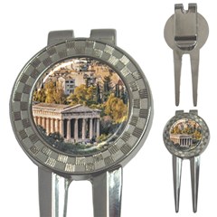 Athens Aerial View Landscape Photo 3-in-1 Golf Divots by dflcprintsclothing