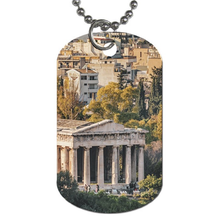 Athens Aerial View Landscape Photo Dog Tag (One Side)