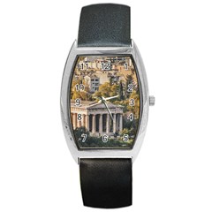 Athens Aerial View Landscape Photo Barrel Style Metal Watch by dflcprintsclothing