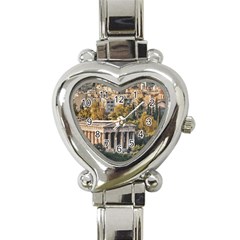 Athens Aerial View Landscape Photo Heart Italian Charm Watch by dflcprintsclothing