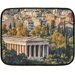 Athens Aerial View Landscape Photo Double Sided Fleece Blanket (mini) 