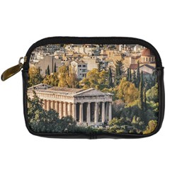 Athens Aerial View Landscape Photo Digital Camera Leather Case