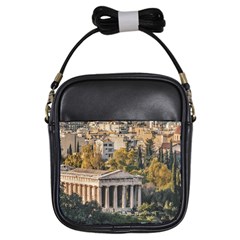 Athens Aerial View Landscape Photo Girls Sling Bag by dflcprintsclothing