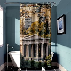 Athens Aerial View Landscape Photo Shower Curtain 36  X 72  (stall)  by dflcprintsclothing