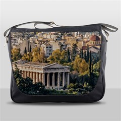 Athens Aerial View Landscape Photo Messenger Bag by dflcprintsclothing