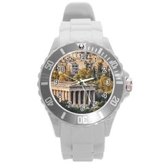 Athens Aerial View Landscape Photo Round Plastic Sport Watch (l) by dflcprintsclothing