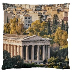 Athens Aerial View Landscape Photo Large Cushion Case (one Side)