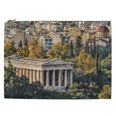 Athens Aerial View Landscape Photo Cosmetic Bag (xxl) by dflcprintsclothing