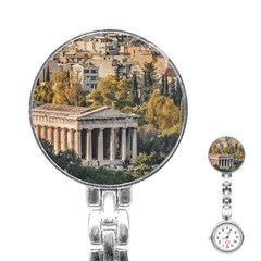 Athens Aerial View Landscape Photo Stainless Steel Nurses Watch by dflcprintsclothing