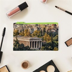 Athens Aerial View Landscape Photo Cosmetic Bag (xs) by dflcprintsclothing