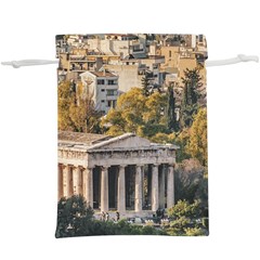 Athens Aerial View Landscape Photo  Lightweight Drawstring Pouch (xl) by dflcprintsclothing