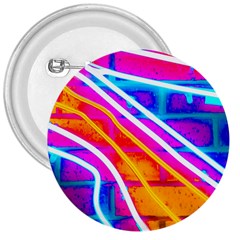 Pop Art Neon Wall 3  Buttons by essentialimage365