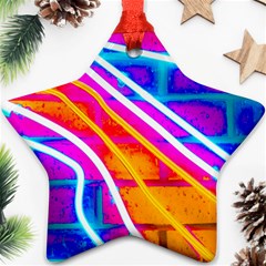 Pop Art Neon Wall Ornament (star) by essentialimage365