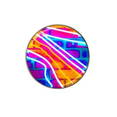 Pop Art Neon Wall Hat Clip Ball Marker by essentialimage365