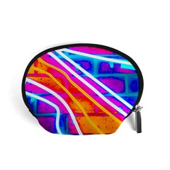 Pop Art Neon Wall Accessory Pouch (small) by essentialimage365