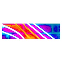 Pop Art Neon Wall Satin Scarf (oblong) by essentialimage365