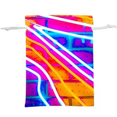 Pop Art Neon Wall  Lightweight Drawstring Pouch (xl) by essentialimage365