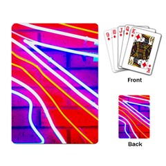 Pop Art Neon Lights Playing Cards Single Design (rectangle) by essentialimage365