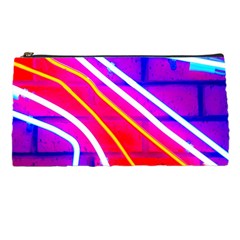 Pop Art Neon Lights Pencil Case by essentialimage365