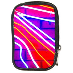 Pop Art Neon Lights Compact Camera Leather Case by essentialimage365