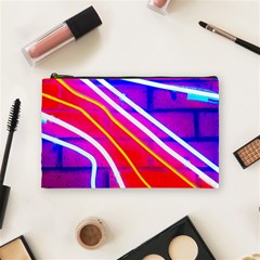 Pop Art Neon Lights Cosmetic Bag (medium) by essentialimage365