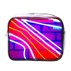 Pop Art Neon Lights Mini Toiletries Bag (one Side) by essentialimage365