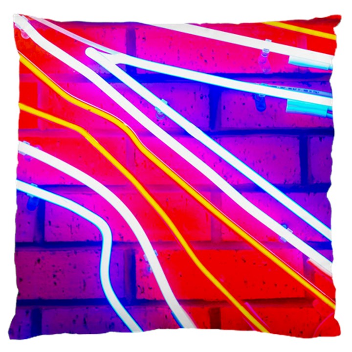 Pop Art Neon Lights Large Cushion Case (Two Sides)