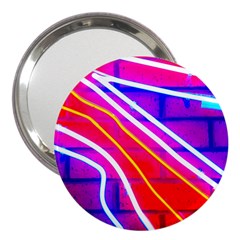 Pop Art Neon Lights 3  Handbag Mirrors by essentialimage365