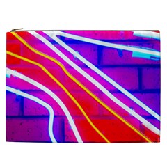 Pop Art Neon Lights Cosmetic Bag (xxl) by essentialimage365