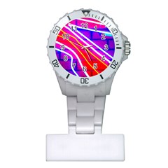 Pop Art Neon Lights Plastic Nurses Watch by essentialimage365