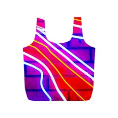 Pop Art Neon Lights Full Print Recycle Bag (s) by essentialimage365