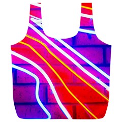 Pop Art Neon Lights Full Print Recycle Bag (xl) by essentialimage365