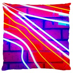 Pop Art Neon Lights Standard Flano Cushion Case (two Sides) by essentialimage365