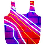 Pop Art Neon Lights Full Print Recycle Bag (XXXL) Back