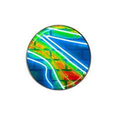 Pop Art Neon Wall Hat Clip Ball Marker by essentialimage365