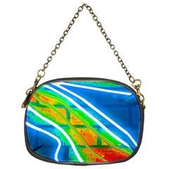 Pop Art Neon Wall Chain Purse (one Side) by essentialimage365