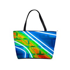 Pop Art Neon Wall Classic Shoulder Handbag by essentialimage365