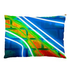 Pop Art Neon Wall Pillow Case (two Sides) by essentialimage365