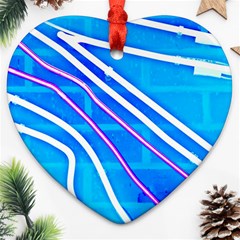 Pop Art Neon Wall Ornament (heart) by essentialimage365