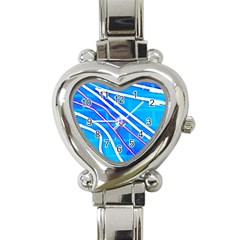 Pop Art Neon Wall Heart Italian Charm Watch